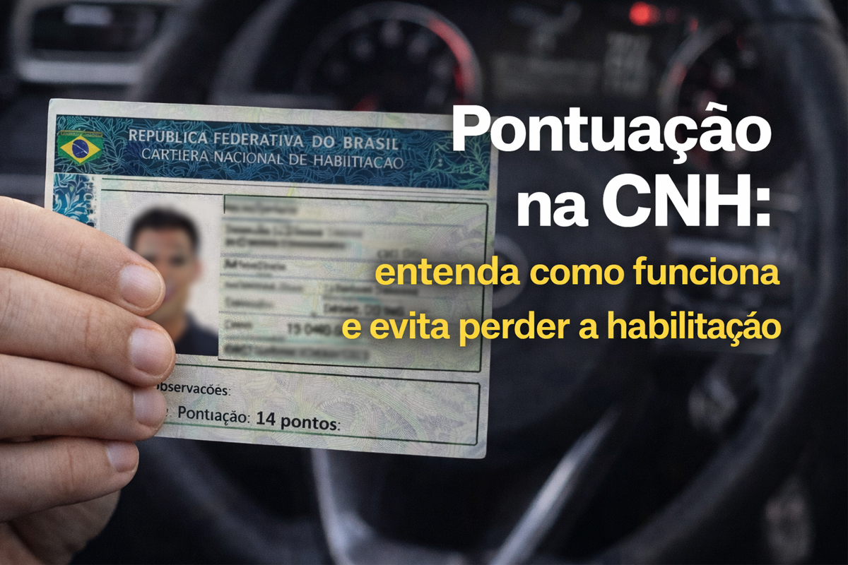 pontuação na cnh