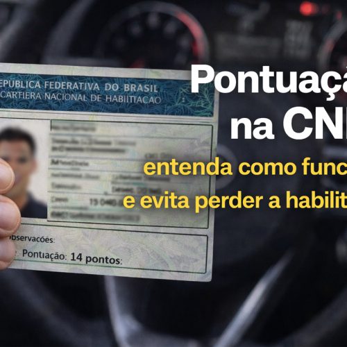 pontuação na cnh
